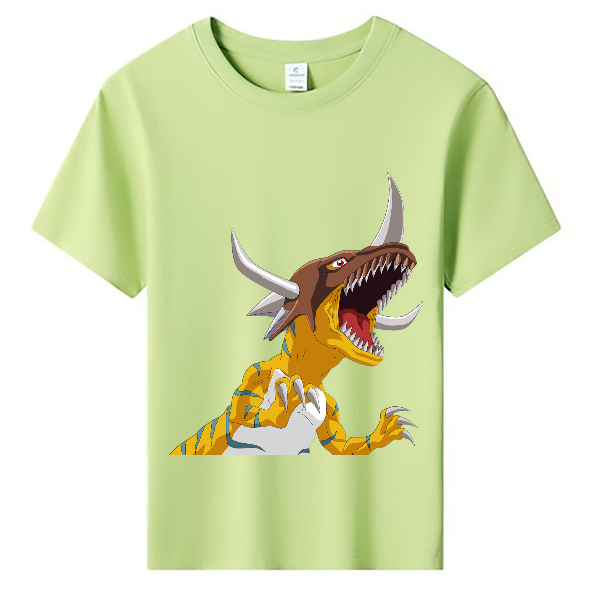 （画像用） Digimon デジタルモンスター/デジモン 綿100％キッズTシャツ（フロントプリント）